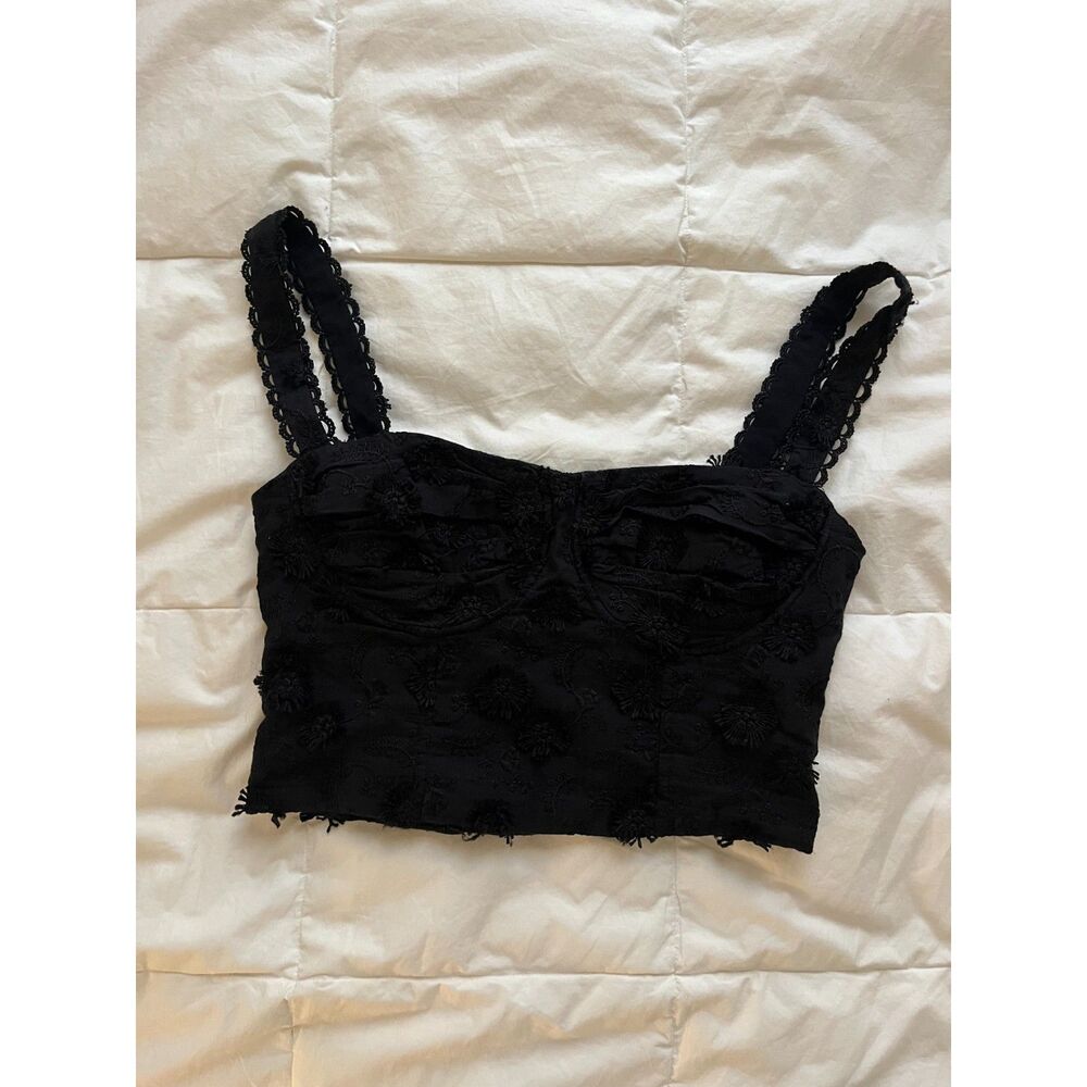 Farm Rio 3D Bustier Cropped Tank - size small